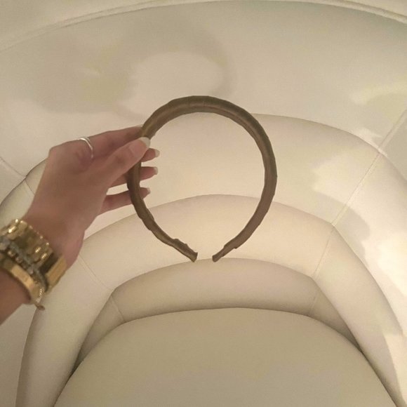 DONNI. Accessories - DONNI Dolce Headband in Caramel Silk Satin